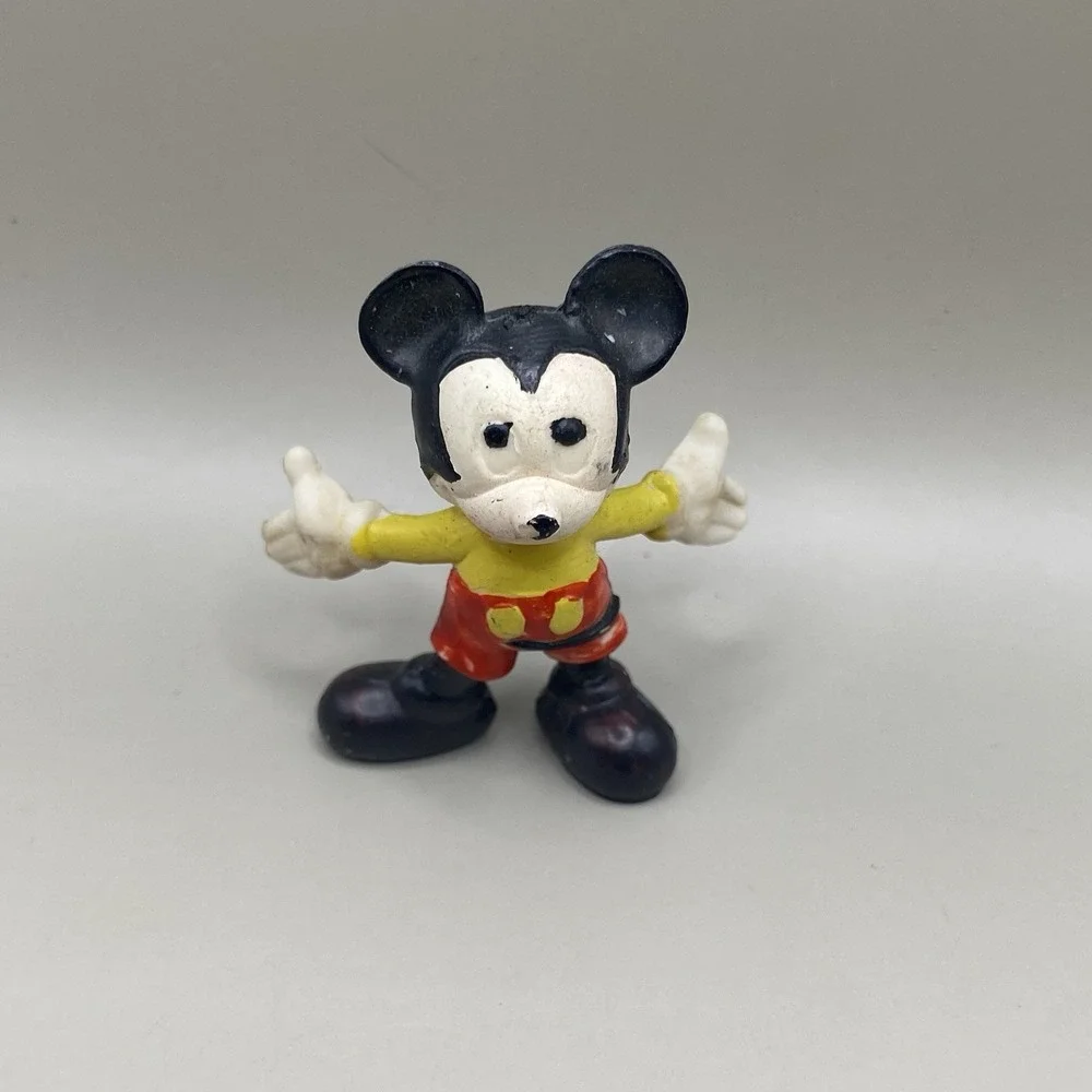 1961 Marx Disneykins Mickey Mouse Hand Painted‎ Plastic Figure